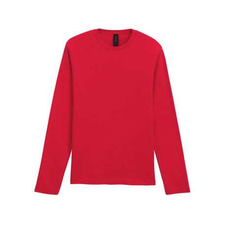Unisex tričko (GILDAN SOFTSTYLE ADULT LONG SLEEVE T-SHIRT) > červená > L