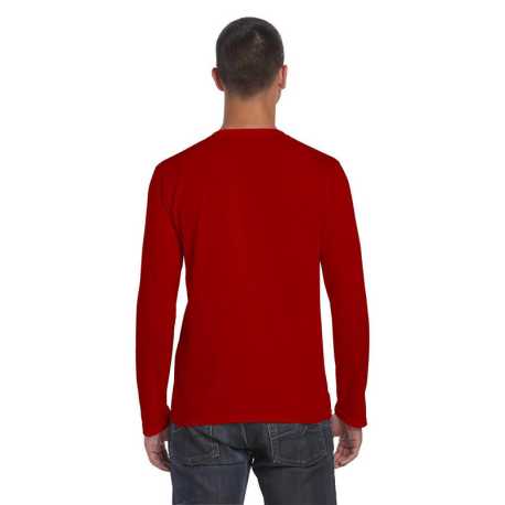 Unisex tričko (GILDAN SOFTSTYLE ADULT LONG SLEEVE T-SHIRT) > červená > L