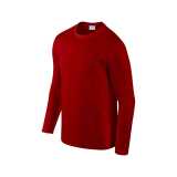Unisex tričko (GILDAN SOFTSTYLE ADULT LONG SLEEVE T-SHIRT) > červená > L