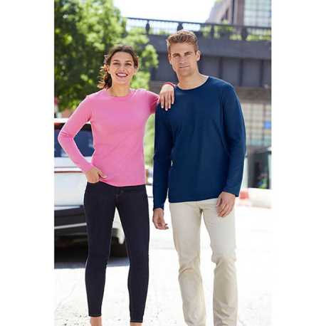 Unisex tričko (GILDAN SOFTSTYLE ADULT LONG SLEEVE T-SHIRT) > modrá (navy) > L