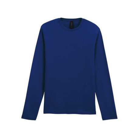 Unisex tričko (GILDAN SOFTSTYLE ADULT LONG SLEEVE T-SHIRT) > modrá (navy) > L