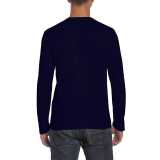 Unisex tričko (GILDAN SOFTSTYLE ADULT LONG SLEEVE T-SHIRT) > modrá (navy) > L