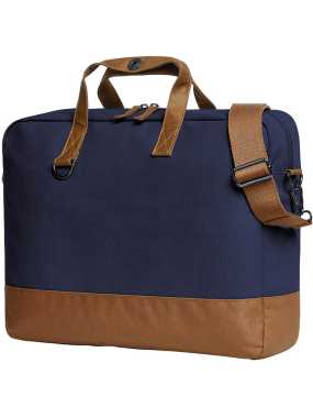 Taška na notebook (Halfar LIFE) > modrá (navy) / hnedá