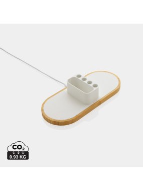 Bezdrôtová nabíjačka Ontario 10W z RCS rec. plastu a FSC > biela