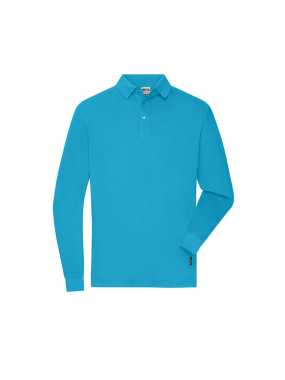 Pánska polokošeľa (JN Mens Workwear-Longsleeve Polo)>tyrkysová>5XL