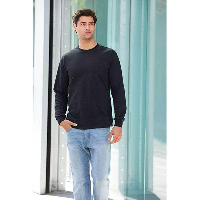 Unisex tričko (Gildan"HAMMER ADULT LONG SLEEVE T-SHIRT") > čierna > L