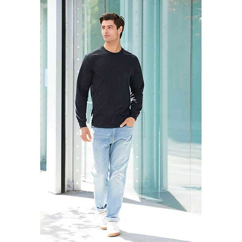 Unisex tričko (Gildan"HAMMER ADULT LONG SLEEVE T-SHIRT") > čierna > L