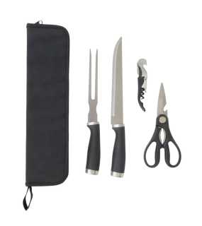 Sada na porcovanie mäsa > čierna / strieborná