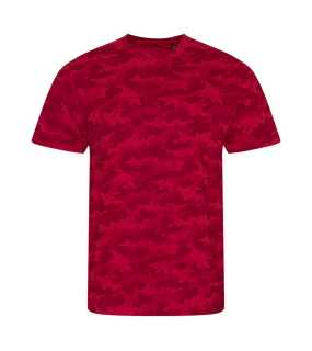 Unisex tričko (Just Ts CAMO T) > červená (camo) > L