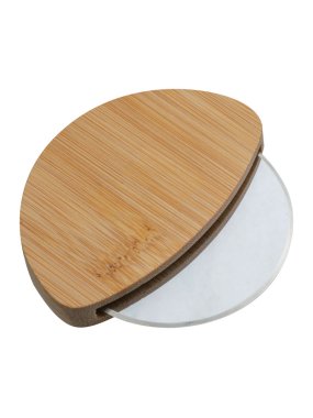 Pizzový krájač z bambusu > béžová