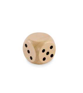Drevená kocka 3 cm > hnedá (wood)