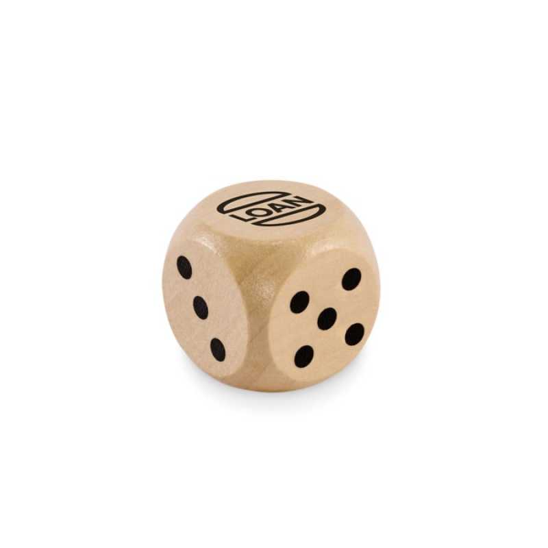 Drevená kocka 3 cm > hnedá (wood)