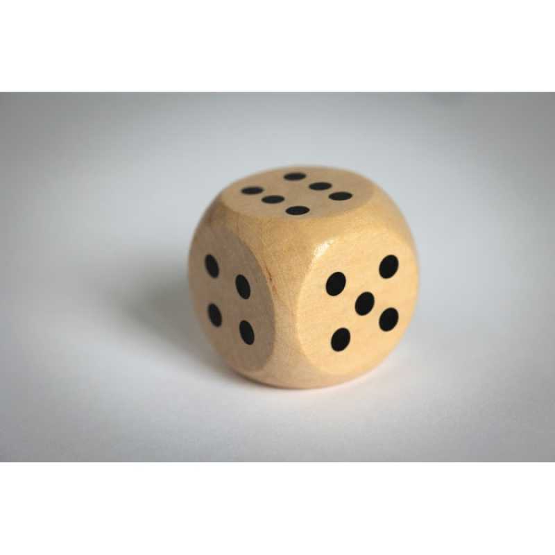 Drevená kocka 3 cm > hnedá (wood)