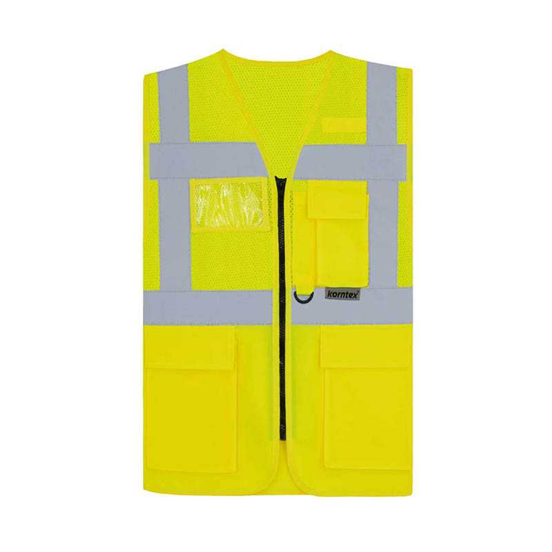 Unisex vesta (Korntex MESH MULTIFUNCTIONIAL VEST "ATHENS") > žltá > XL