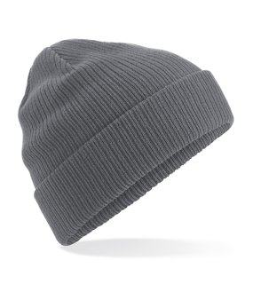 Unisex čiapka (Beechfield Organic Cotton Beanie) > šedá (graphite)