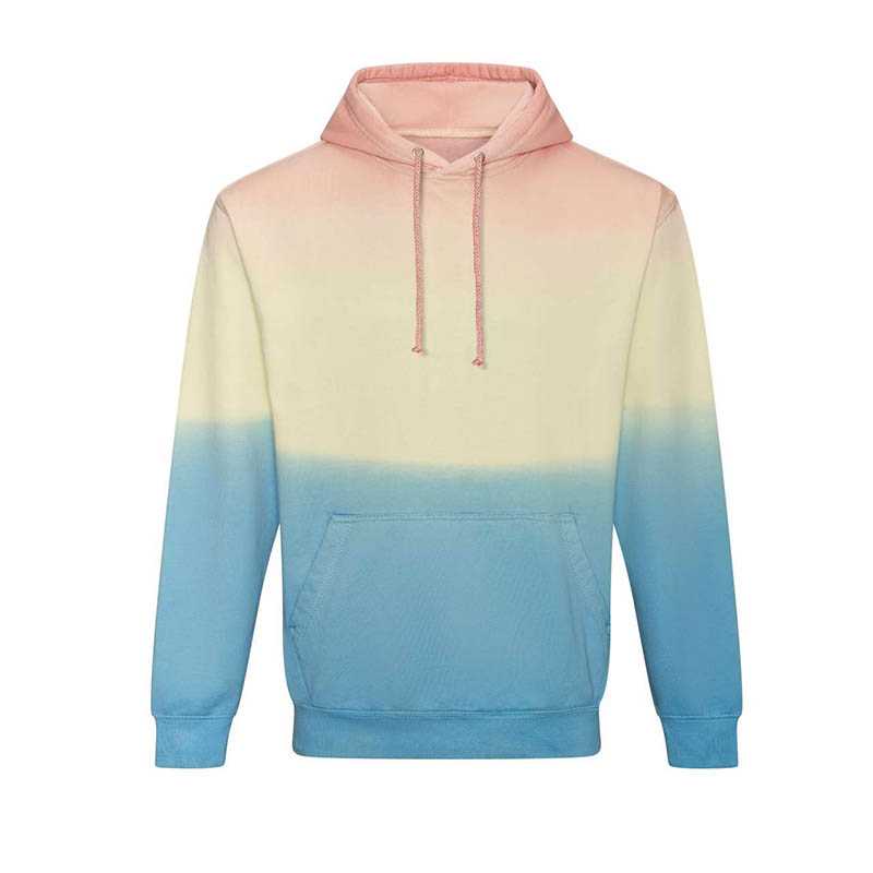 Unisex mikina (Just Hoods TIE-DYE HOODIE) > ružová (pastel sunset dip) > XS