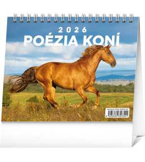 Stolový kalendár (Poézia koní 2026) - 23,1 x 14,5 x 1 cm