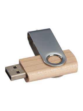USB flash pamäť z dreva > hnedá