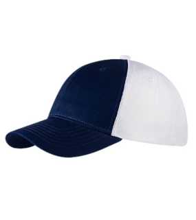 6 panelová šiltovka > modrá (navy) / biela