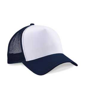 Unisex šiltovka (Beechfield Snapback Trucker) > modrá / biela (french navy / white)