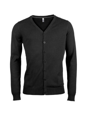 Pánsky sveter(KARIBAN MEN'S CARDIGAN) > čierna > L