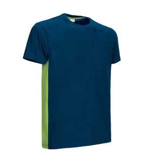 Pánske tričko (THUNDER) > modrá (orion navy) / zelená (apple) > L
