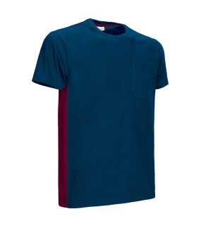 Pánske tričko (THUNDER) > modrá(navy)/červená(mahogany garnet) > L