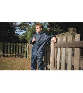 Detská súprava (RESULT JUNIOR WATERPROOF JACKET AND TROUSERS) > modrá (navy) > S