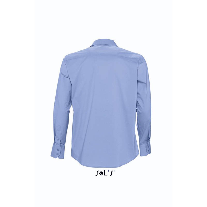 Pánska košeľa (SOLS BRIGHTON MENS LONG SLEEVE STRETCH SHIRT)>modrá (bright sky)>S