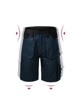 Pánske krátke nohavice (RIMECK Woody) > modrá (tmavo) > 56/58