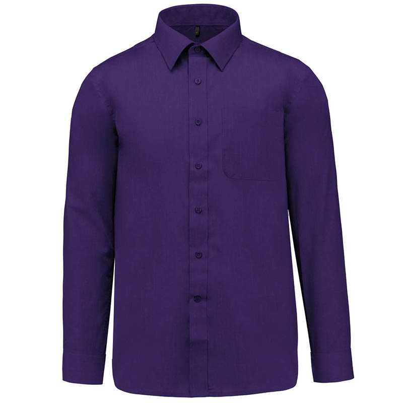 Pánska košeľa (KARIBAN JOFFREY LONG SLEEVE SHIRT) > fialová (purple) > 2XL