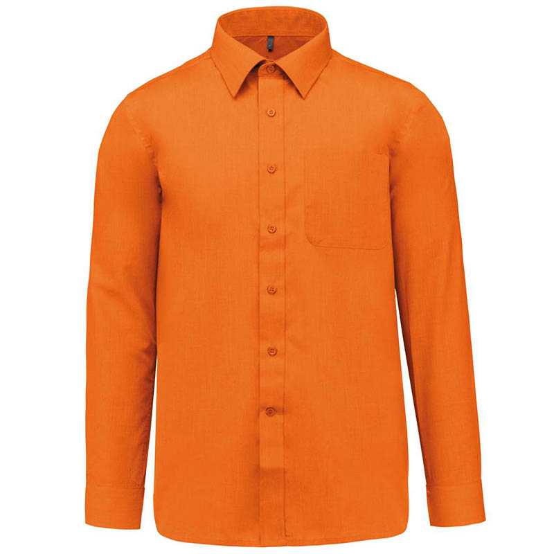 Pánska košeľa (KARIBAN JOFFREY LONG SLEEVE SHIRT) > oranžová > S