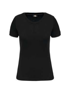 Dámske tričko (Designed To Work LADIES SHORT-SLEEVED DAYTODAY T-SHIRT)>čierna/strieborná>S