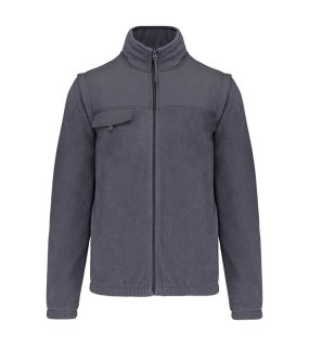 Unisex bunda (FLEECE JACKET WITH REMOVABLE SLEEVES) > šedá (convoy) > XL