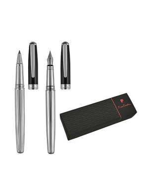 Súprava guľôčkového a plniaceho pera "PIERRE CARDIN" > strieborná
