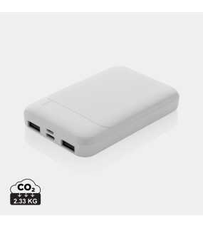 Powerbanka 5000 mAh z RCS recykl. plastu > biela