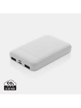 Powerbanka 5000 mAh z RCS recykl. plastu > biela