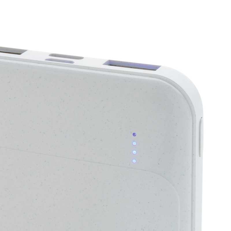 Powerbanka 5000 mAh z RCS recykl. plastu > biela