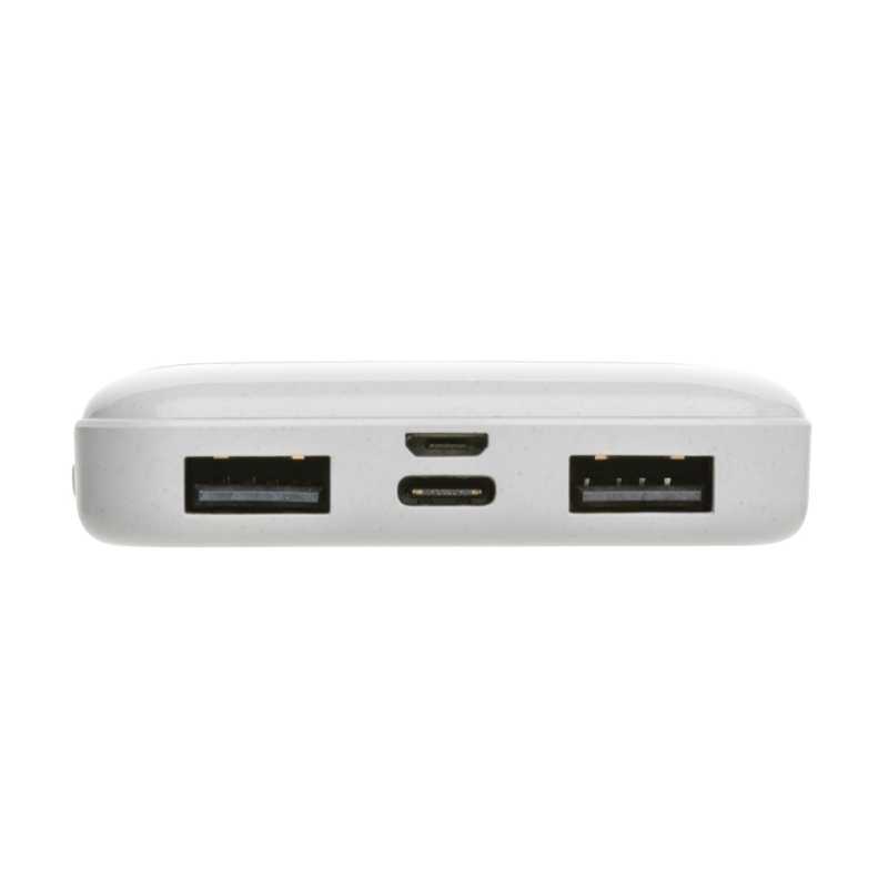 Powerbanka 5000 mAh z RCS recykl. plastu > biela