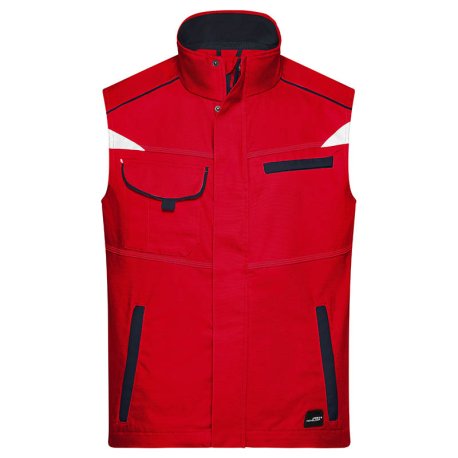 Pánska pracovná vesta(DAIBER Workwear Vest-Level 2) > červená / modrá (navy) > XS