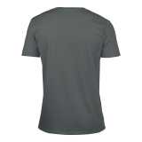 Unisex tričko (GILDAN SOFTSTYLE ADULT V-NECK T-SHIRT) > šedá (charcoal) > L