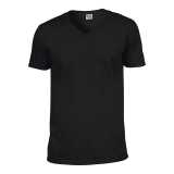 Unisex tričko (GILDAN SOFTSTYLE ADULT V-NECK T-SHIRT) > čierna > L