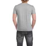 Unisex tričko (GILDAN SOFTSTYLE ADULT V-NECK T-SHIRT) > šedá (rssport) > 2XL