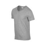 Unisex tričko (GILDAN SOFTSTYLE ADULT V-NECK T-SHIRT) > šedá (rssport) > 2XL