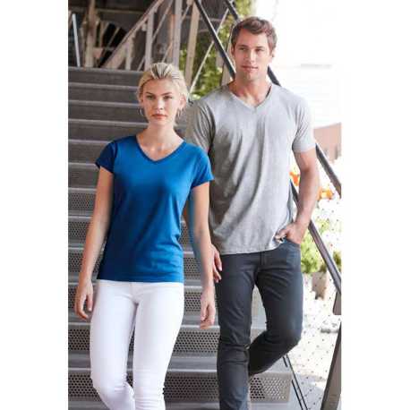 Unisex tričko (GILDAN SOFTSTYLE ADULT V-NECK T-SHIRT) > šedá (rssport) > 2XL