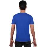 Unisex tričko (GILDAN SOFTSTYLE ADULT V-NECK T-SHIRT) > modrá (royal) > 3XL