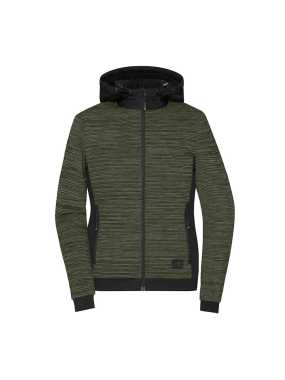 Dámska bunda (DAIBER Ladies Padded Hybrid Jacket)>zelená (olive) / čierna>2XL
