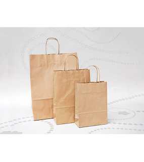 Papierová taška (STYLE LINE) > hnedá > 14x8x21 cm
