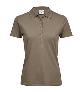 Dámska polokošela (Tee Jays Womens Luxury Stretch Polo) > hnedá (clay) > XL