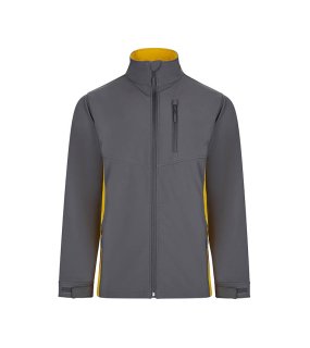 Pánska bunda (VELILLA TWO-TONE SOFT SHELL) > šedá / žltá > 2XL